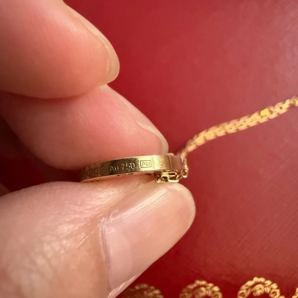 Cartier Rose Gold Love Chain Bracelet with Diamond - Picture 7 of 8